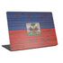 Haiti Flag Dark Wood Universal Laptop 12in (9.8 x 6.8in) Skin